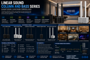Linear Sound Column and Bass Series