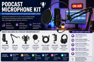 podcast microphone kit
