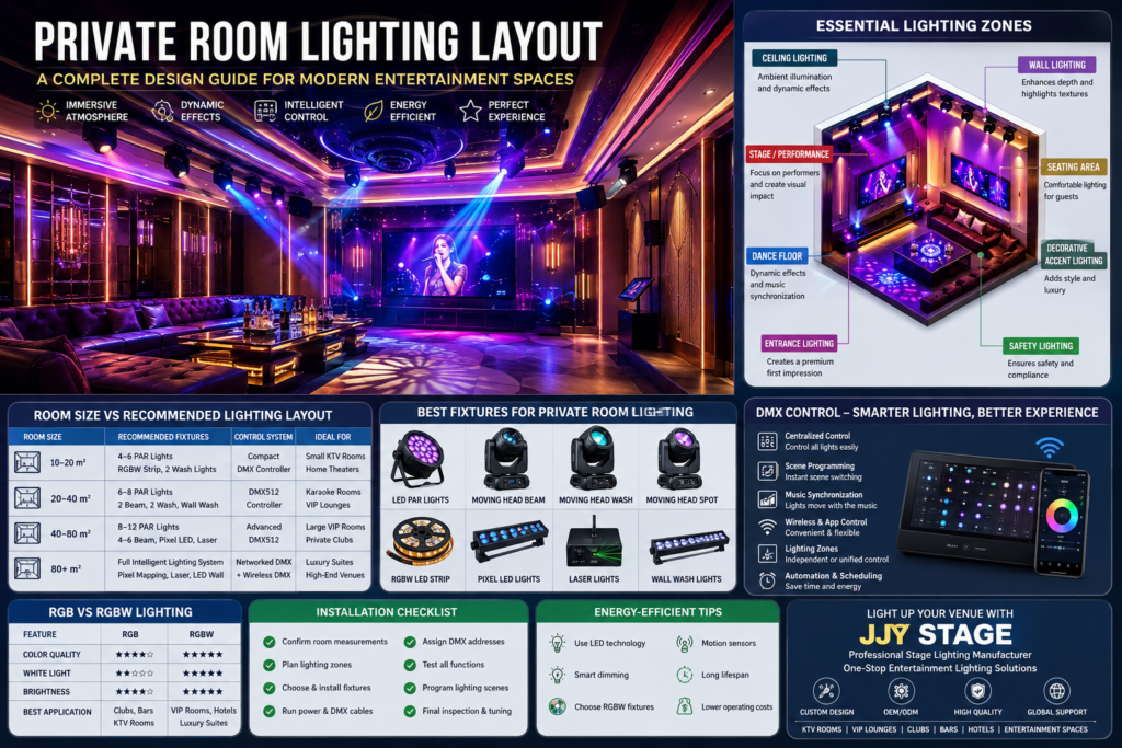 Private Room Lighting Layout