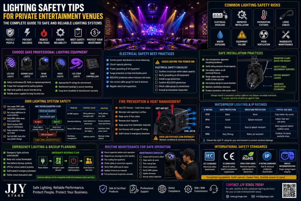 Lighting Safety Tips for Private Venues