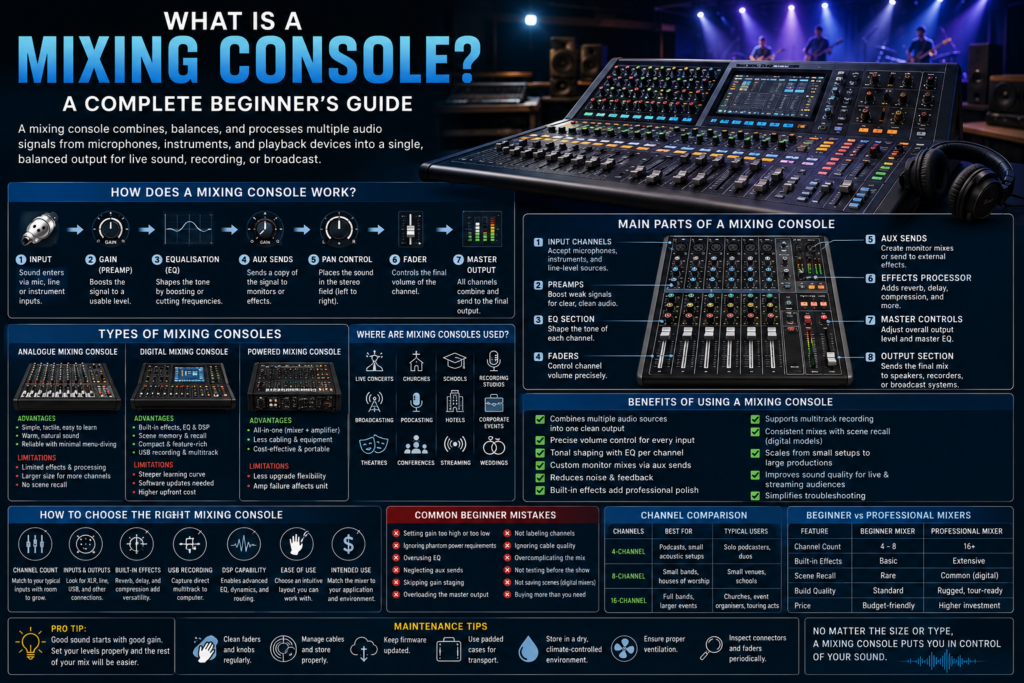 What Is a Mixing Console