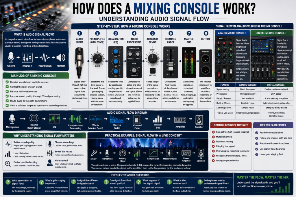 Digital Mixing Console vs Analog Mixer