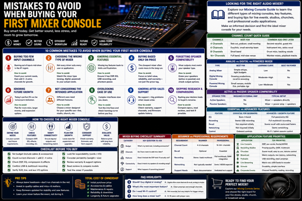 mixer console